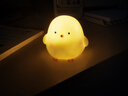 卡通小鸡仔小夜灯高颜值卧室可爱装饰发光玩具儿童生日分享小礼物 小鸡仔/白色 实拍图