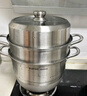 苏泊尔（SUPOR）蒸锅304不锈钢三层复底32cm蒸鱼锅电磁炉通用蒸笼EZ32YAS01 实拍图