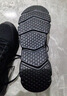 特步男鞋跑步鞋新款春季厚底旅游透气轻便皮网面休闲运动鞋慢跑鞋子男 黑色 40 实拍图