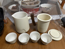 京东京造 旅行茶具套装 便携茶具快客杯户外茶杯整套米黄舟山 一壶四杯 实拍图