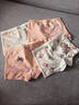 北极绒4条装儿童内裤女童发育期纯棉女孩学生10A抑菌平角短裤宝宝中大童 实拍图