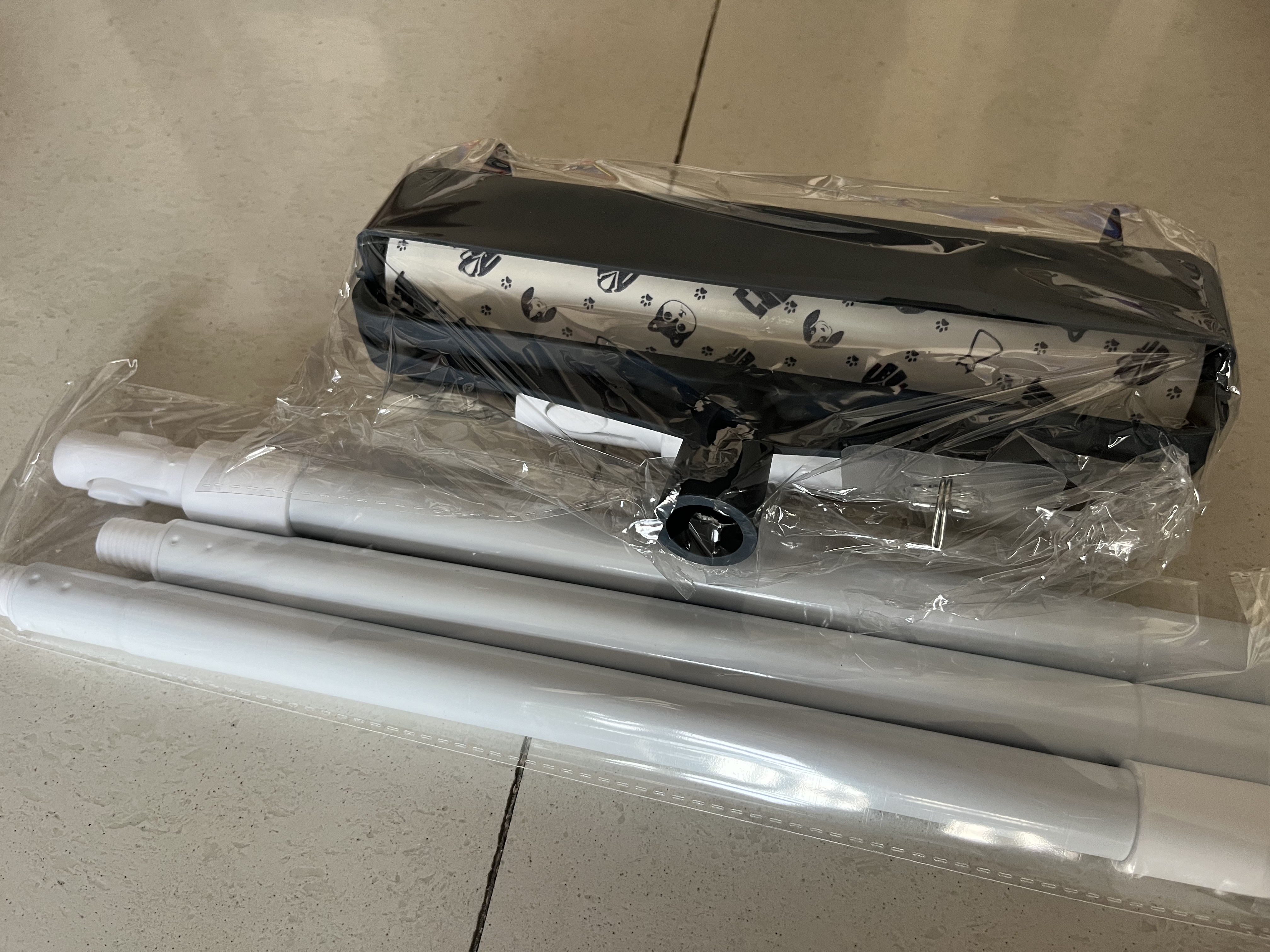 初舍（CHUSHE）长杆粘毛器滚筒24cm15卷900撕宠物床上毛发毡毛神器滚子可撕式纸 实拍图