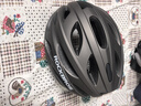 洛克兄弟 骑行头盔带风镜山地公路自行车头盔男女一体成型炫彩安全帽 钛色 ：58-62cm 灰色镜片 实拍图