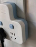 公牛（BULL）插座扩展器一转多/一转二插座/转换插头/转换器/插排/插线板 适用卧室、厨房  2位分控 蓝白 实拍图
