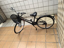 火星翼自行车男女式单变速轻便男成年人代步通勤上班学生复古公主单车 低梁-黑色-豪华版 充气胎26寸 实拍图