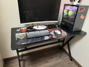 锦汐 电脑桌台式家用电竞桌椅套装办公桌简约书桌游戏桌书房写字桌子 120*60 单桌【炭纤维纹路桌面】 实拍图