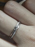 BJYLS999足银满天星戒指女小众设计感轻奢食指戒素圈磨砂纯银尾戒礼物 环绕款（标刻足银999） 实拍图