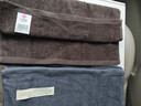 洁丽雅（Grace）新疆长绒棉A类毛巾2条装 纯棉加厚柔软面巾吸水洗脸巾 深灰+深棕 实拍图