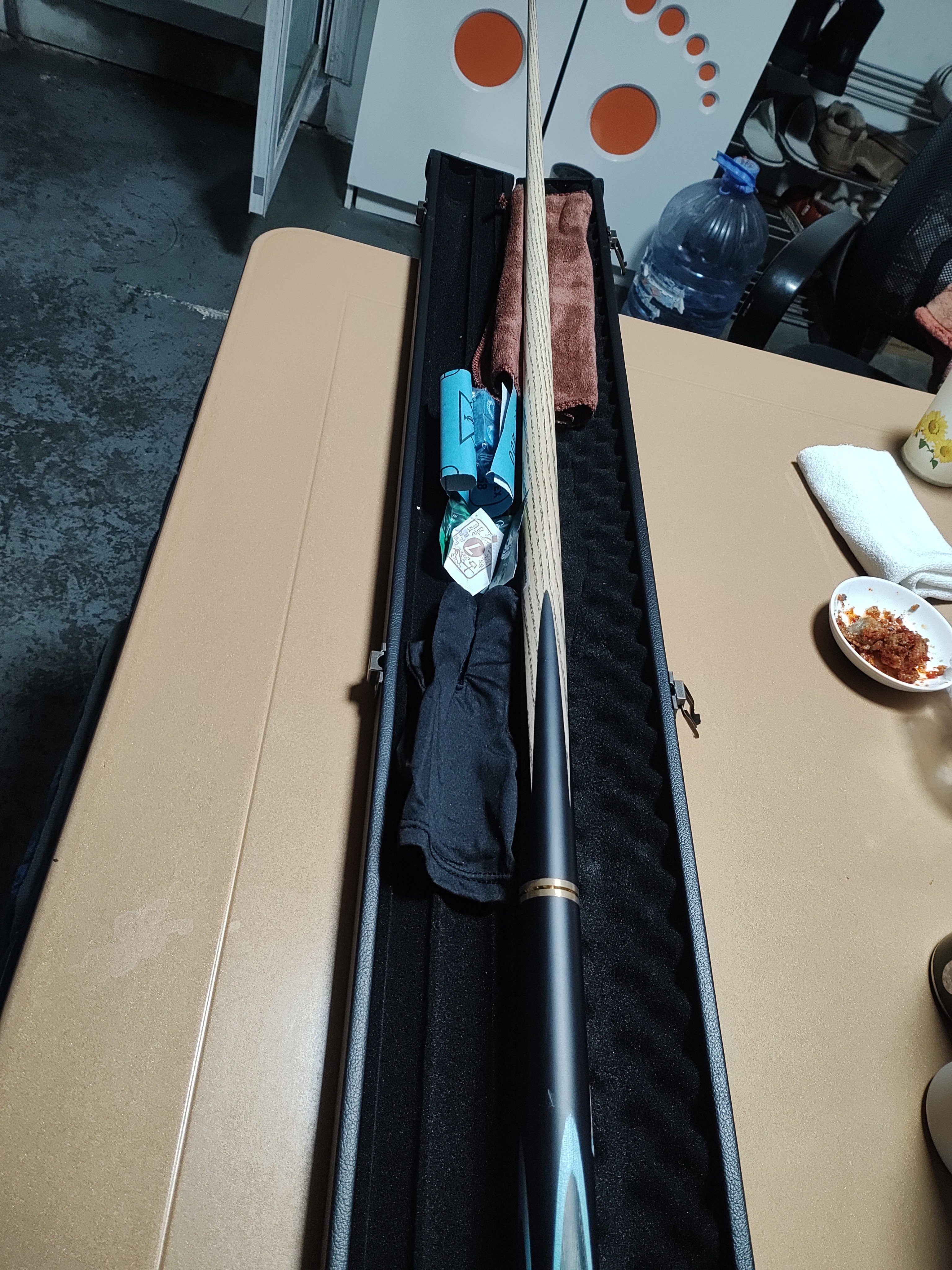 奥秘新代枪手台球杆套装小头斯诺克球杆中式黑八黑8桌球杆16彩9.5mm 实拍图
