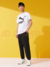 彪马（PUMA）休闲黑色短袖T恤男女情侣款夏季印花运动上衣 532279 白-02 XL (185/104A) 实拍图