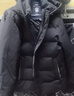雅鹿【鹅绒】羽绒服男短款2025冬季新款连帽加厚保暖防寒冬装羽绒外套 黑色 可拆卸帽子|鹅绒填充 L (175) 实拍图