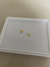 第一福古法文玩投资黄金吉言金锤纹盘缠足金999小配件隔珠DIY隔片摆件 上岸盘缠 约0.41g 实拍图