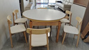 上林春天实木餐桌 原木风家用岩板餐桌椅组合小户型折叠桌可伸缩吃饭桌子 【实木】纯白/原木色+灵芝椅 1.35米 一桌六椅(升级实木四轨) 实拍图