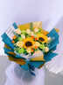 艾斯维娜鲜花速递向日葵混搭花束生日礼物全国同城配送 向日葵香槟韩式花束 实拍图