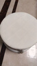 【京喜甄选】椅子万向轮美缝凳子带轮旋转擦地矮凳美甲修脚凳滑轮 儿童凳-米白色款 实拍图
