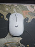 罗技（Logitech）M221 轻音鼠标 无线鼠标 办公鼠标 对称鼠标 带无线微型接收器 米白色 实拍图