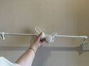 太力奶油风吸盘伸缩毛巾架单杆免打孔浴室墙物架卫生间毛巾挂架 实拍图