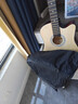 维卡斯（WEIKASI）民谣吉他初学者木吉他单板新手入门练习琴guitar吉它学生男女乐器 38英寸原木色+礼包【初学推荐】 实拍图