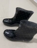 回力雨鞋女士款时尚户外防水不易滑耐磨雨鞋靴HL523粉点黑36码 实拍图