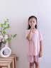 浪莎（LangSha）夏款莫代尔女童睡衣女孩空调服宝宝家居服荷叶套装 实拍图