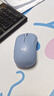 罗技（Logitech）M221 轻音鼠标 无线鼠标 办公鼠标 对称鼠标 带无线微型接收器 雾霭蓝 实拍图