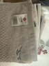 洁丽雅（Grace）毛巾家纺 纯棉绣花简约素雅方巾四条装 红*兰*白*灰各一条 实拍图
