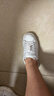 百思图猪皮鞋垫运动休闲厚底增高小白鞋圆头女休闲鞋 白色/银色 37 实拍图