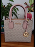 MICHAEL KORSMercer中号MK女包粉色风琴包手提单肩35S1GM9M礼物女士轻奢包包 实拍图