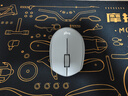 罗技（Logitech）M330 轻音鼠标 无线鼠标 办公鼠标 右手鼠标 带无线微型接收器 灰色 实拍图