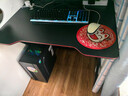 奥伦福特  电脑桌台式家用电竞游戏桌办公书桌简约书房写字桌子 碳纤维纹路单桌-80*60 升级款电竞桌 实拍图