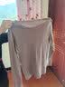 纯棉哺乳秋衣上衣全棉保暖内衣孕妇睡衣秋冬产后产妇月子服打底衫 摩卡-单上衣 L（100-120斤左右） 实拍图