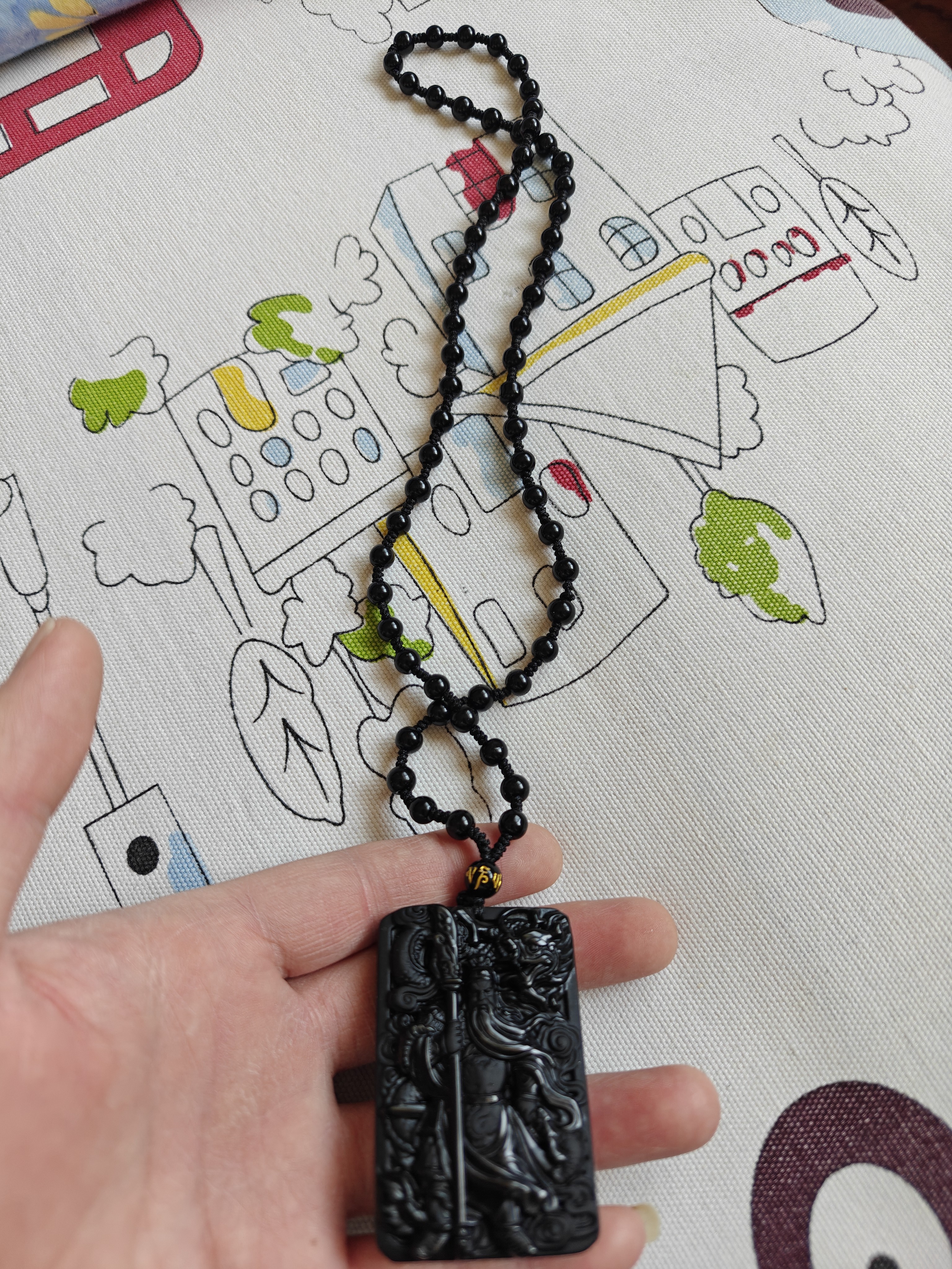 百老石 黑玛瑙手链 时尚玛瑙佛珠手串 配鉴定证书 气质款( 10mm ) 实拍图
