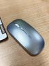 英菲克（INPHIC）M1无线鼠标可充电办公蓝牙三模电量显示静音便携适用于惠普华硕苹果IPAD笔记本电脑无限轻音 【无线-2.4G充电版-轻音按键】太空银 实拍图