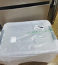 禧天龙塑料衣物收纳箱玩具整理箱车载储物箱55L 透明 1个装 带轮 实拍图