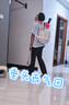 YONEX尤尼克斯羽毛球鞋yy男女款训练透气缓震SHB101CR 白绿43 实拍图