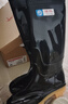回力雨鞋男士户外防雨水鞋钓鱼洗车防滑雨靴厨师胶鞋HL886高筒黑色43 实拍图