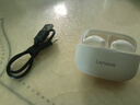 联想（lenovo）【2026热销|旗舰新款】蓝牙耳机无线入耳式音乐游戏运动降噪耳机无损音质超长续航EA266月岩白 实拍图