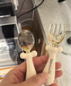 COOKSS婴儿勺子宝宝学吃饭弯弯训练勺叉子自主进食PPSU辅食勺餐具收纳盒 实拍图