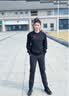 安踏（ANTA）女裤梭织防泼水防风运动裤女秋季新款薄款透气直筒裤休闲长裤女 【梭织防泼水-拉链口袋】基础黑 抗皱/好打理 M (165/推荐100-115斤) 实拍图