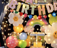 宫薰生日场景布置后备箱装饰生日惊喜成人男孩女孩气球 彩虹后备箱 实拍图