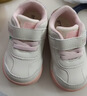 泰兰尼斯春季学步鞋男宝宝鞋子女童婴儿鞋透气软底机能鞋白粉26码 实拍图