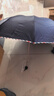 天堂 加大雨伞三折 晴雨两用商务伞经典格纹10骨大雨伞男女 藏青 实拍图