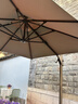 凤朝皇户外遮阳伞庭院伞露天阳台别墅花园大太阳伞棚商用室外摆摊罗马伞 【8CM航空铝杆】 2.5米方+320斤 实拍图