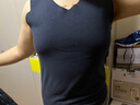 浪莎保暖背心男无痕德绒保暖内衣秋冬防寒打底衫上衣潮 女款-黑色 M（女款） 实拍图