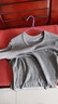 七匹狼秋衣秋裤套装男士保暖内衣男纯棉100%秋冬季打底圆领保暖内衣套装 100%纯棉全身抗菌-浅灰 2XL -180/105(150-170斤) 实拍图