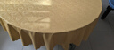 批发防水防油防刮免洗餐桌布加厚PVC酒店餐厅宴会饭店台布大圆桌 星云米黄（加厚） 200cm圆形桌布 实拍图