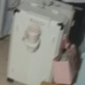 亿煊大容量行李箱28寸多功能加大加深防爆拉链密码箱结实耐用旅行皮箱 奶白色【双充电口+便捷杯架】 30英寸 max托运【大学出省求学】 实拍图