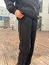 安踏男裤运动裤男春秋季新款针织宽松直筒裤子男士休闲长裤青少年卫裤 【推荐款春季新款直筒裤-口袋拉链】基础黑 千人购买 M /170 适合120-130斤 实拍图