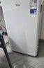 美的（Midea）116L单门小冰箱白色复古双温冷藏冷冻客厅办公室租房宿舍美妆家用办公小型迷你冰箱BCD-116M 实拍图