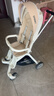 SMARTSTROLLER遛娃神器婴儿推车可坐可躺轻便折叠双向高景观0-6岁用宝宝溜娃车 香槟白(铝合金车架+3D舒适透气) 实拍图